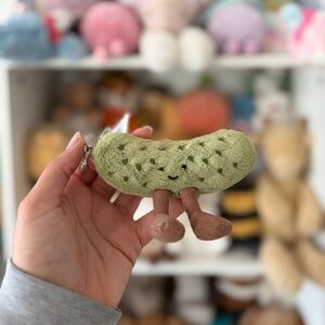 Jellycat Amuseables Pickle Bag Charm - Authentic & BNWT